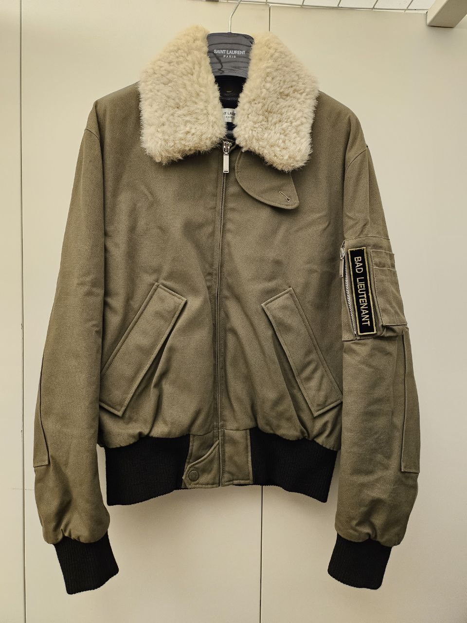 Saint Laurent Paris Bad Lieutenant Aviator Shearling Bomber Jacket Grailed