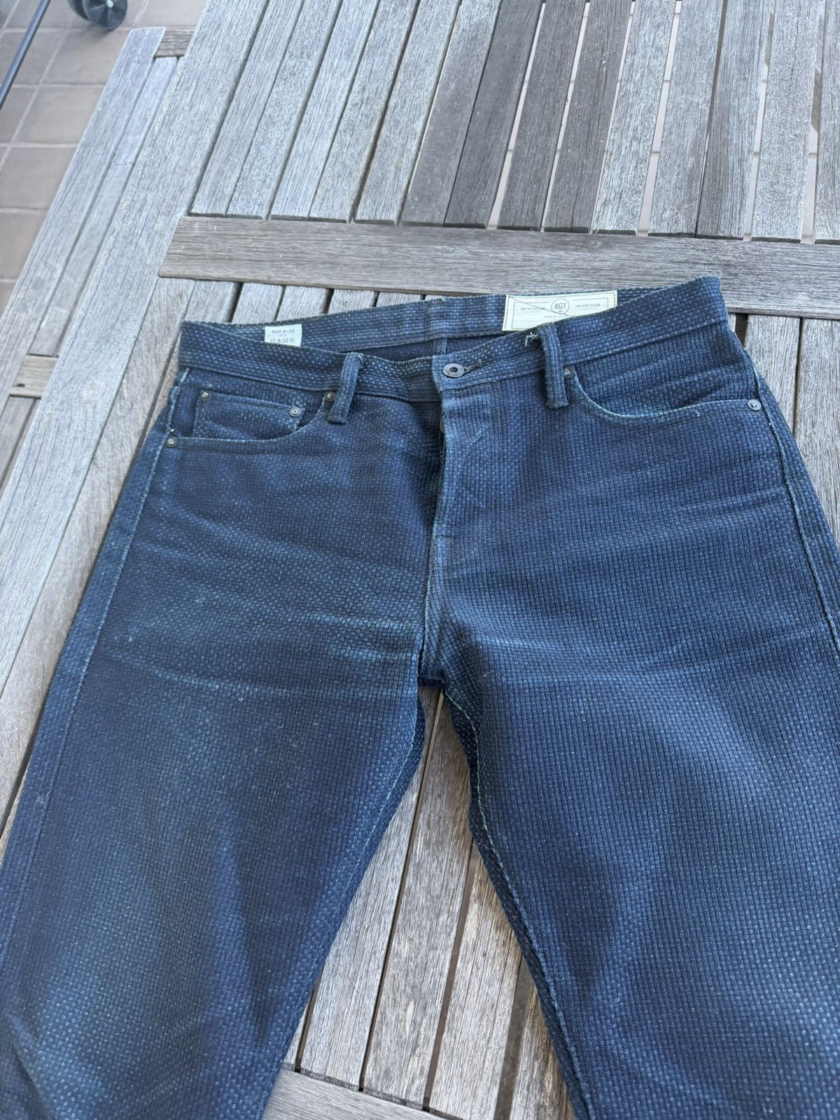 Rogue Territory Rogue Territory 15oz Sashiko Denim Staton 33” Long Sold Out Size US 33 - 2 Thumbnail