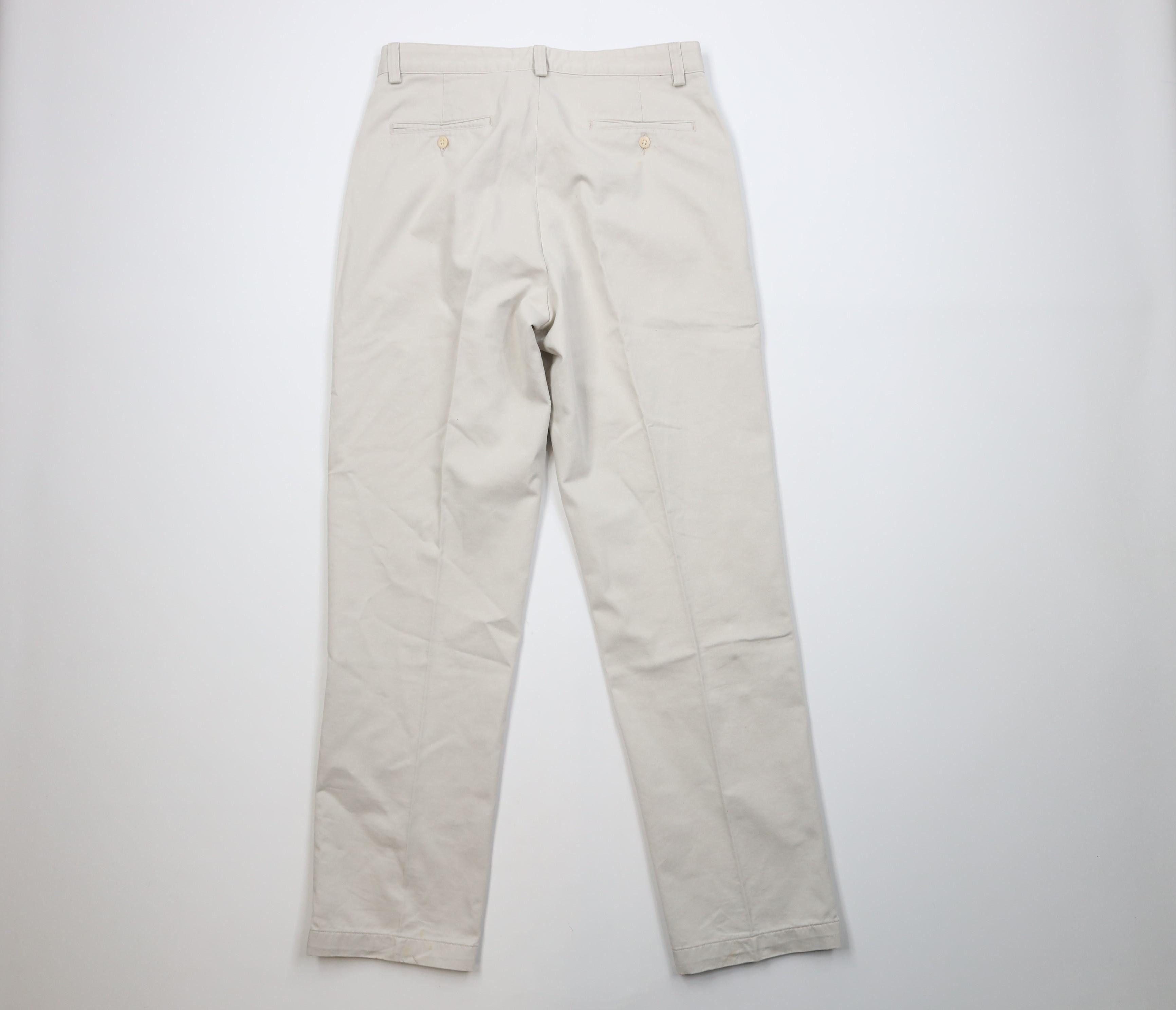 Polo Ralph Lauren Vintage 90s Ralph Lauren Martin Chino Pants Cotton Stone USA Size US 32 / EU 48 - 10 Thumbnail