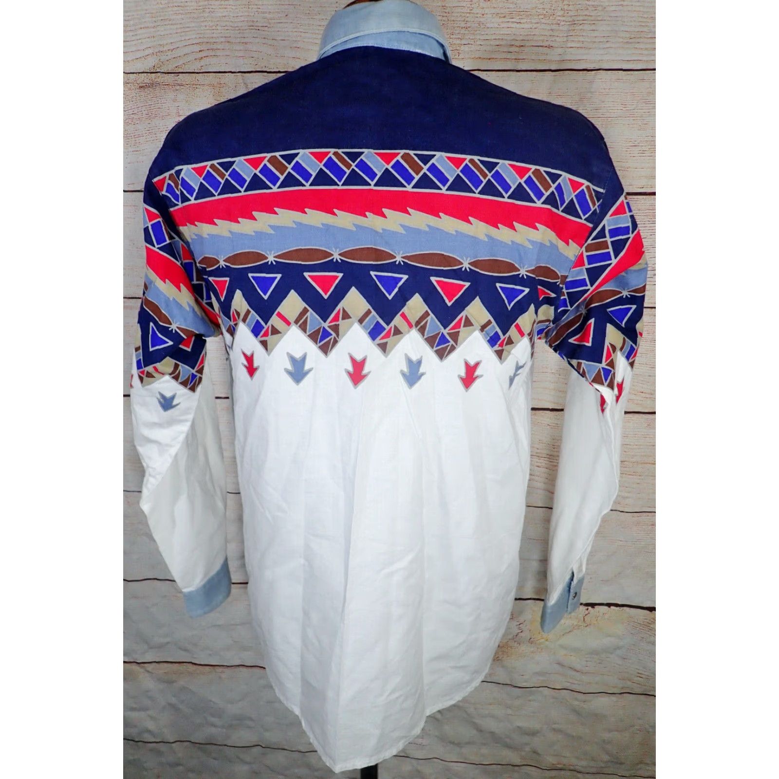 Vintage VINTAGE 90s Adobe Rose Western Cowgirl Button Shirt Womens Medium Size M / US 6-8 / IT 42-44 - 3 Thumbnail