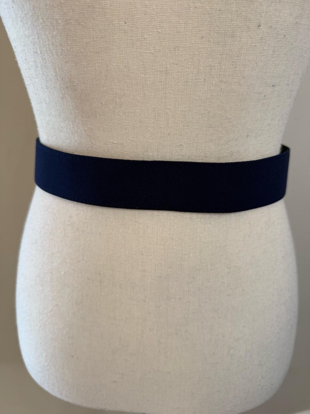 Other Blue faux suede leather belt with light gold buckle SZ 8 Size ONE SIZE - 4 Thumbnail