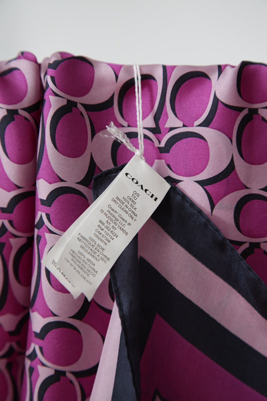Coach NWT COACH SILK SQUARE SCARF Size ONE SIZE - 2 Thumbnail