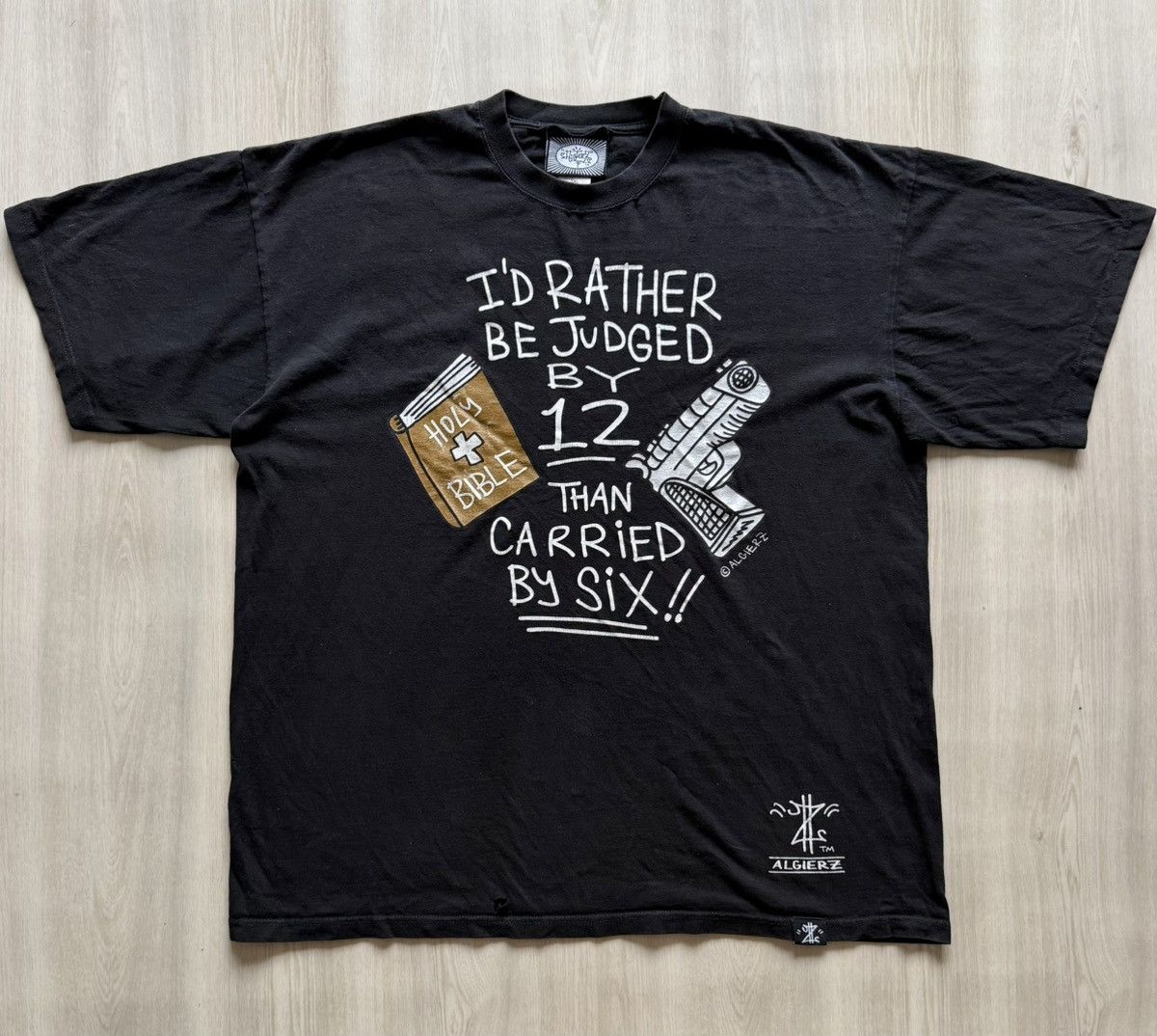 Vintage Vintage Algierz I’d Rather Be Judged By 12 Then Carried 3X Size US XXL / EU 58 / 5 - 1 Thumbnail