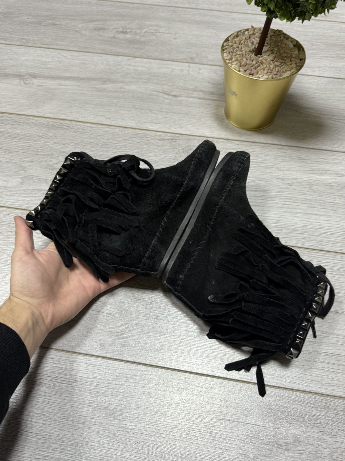 ASH ASH leather fringed high sneakers boots vintage shoes Size US 7 / IT 37 - 5 Thumbnail