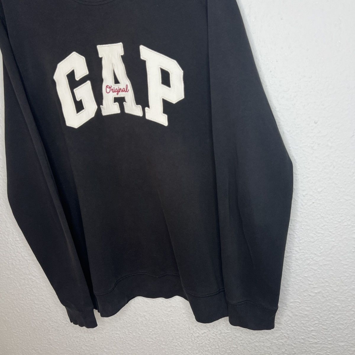 Gap Gap Vintage Sweatshirt Black Big Logo Spellout Retro Y2K Size US L / EU 52-54 / 3 - 3 Thumbnail