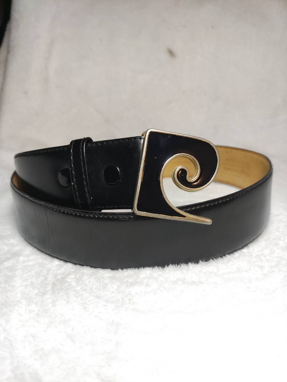 Pierre Cardin Vintage Pierre Cardin Solid Brass Made in Italy Leather Belt Size ONE SIZE - 1 Thumbnail