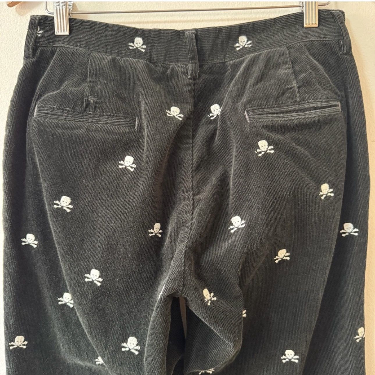Ralph Lauren Vintage Ralph Lauren Skull&Crossbone Corduroy Trouser, Black Size US 30 / EU 46 - 4 Thumbnail