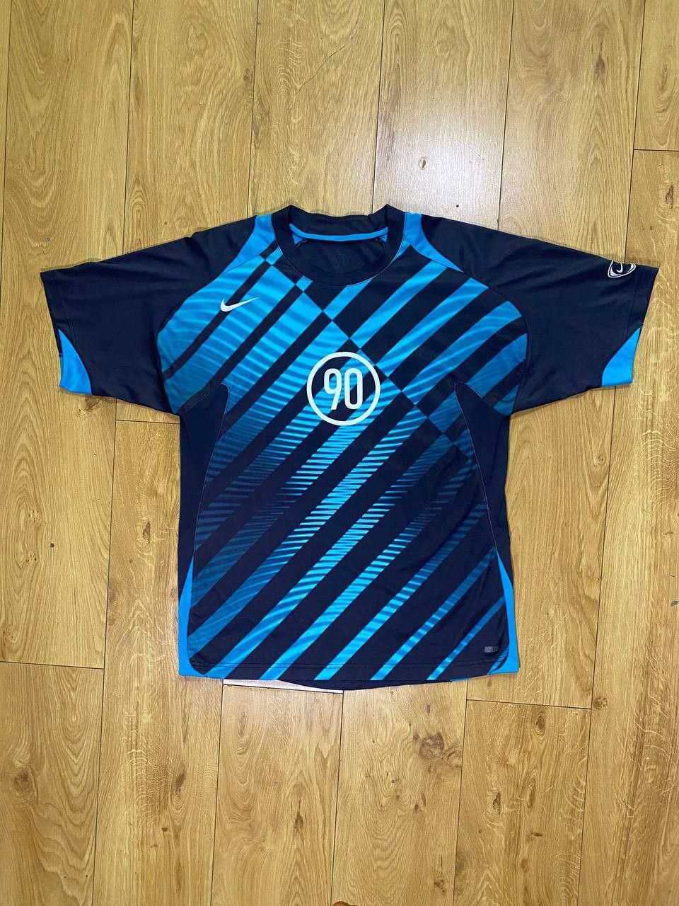Nike × Vintage 👕 Nike “90” Tech Pattern Jersey Size US XL / EU 56 / 4 - 1 Thumbnail
