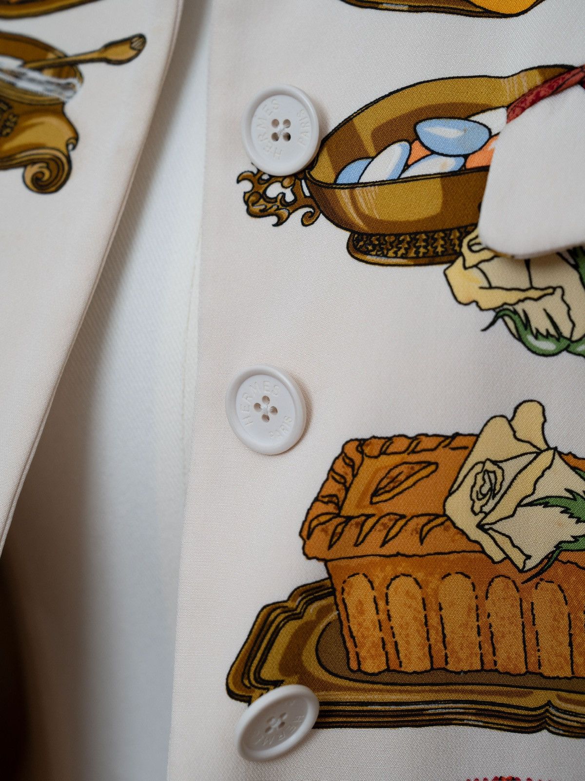 Hermes Hermès Fruit and Dessert Print Jacket Size S / US 4 / IT 40 - 6 Thumbnail