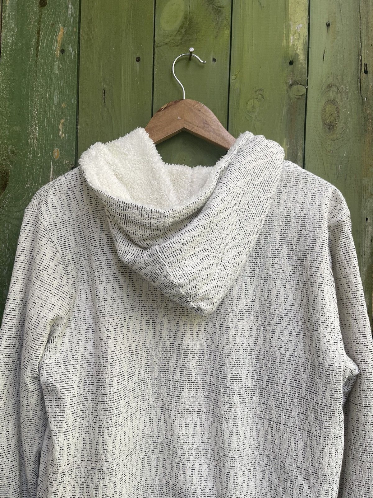 In The Attic × Japanese Brand In The Attic Sherpa Lined Hooded Zip-Up - White, Size L Size US M / EU 48-50 / 2 - 6 Thumbnail