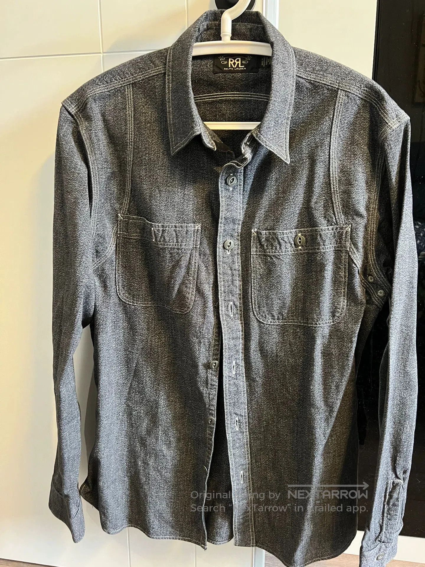 RRL Ralph Lauren RRL Thick Shirt in Dusty Pink Color. Size US M / EU 48-50 / 2 - 3 Thumbnail