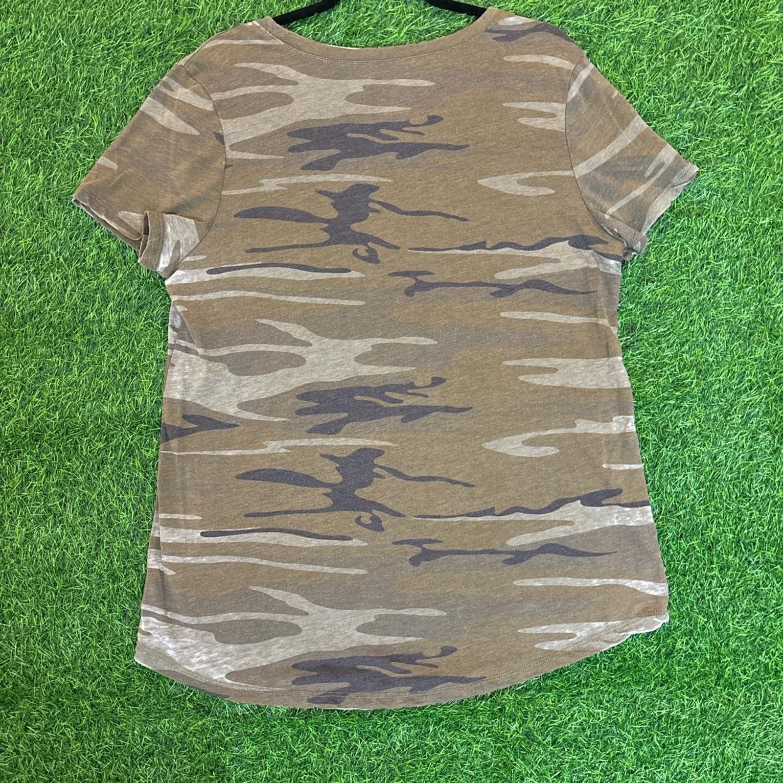 Other Women's Zoe + Liv Camo Patterned Short Sleeve Size XXL / US 16-18 / IT 52-54 - 2 Thumbnail