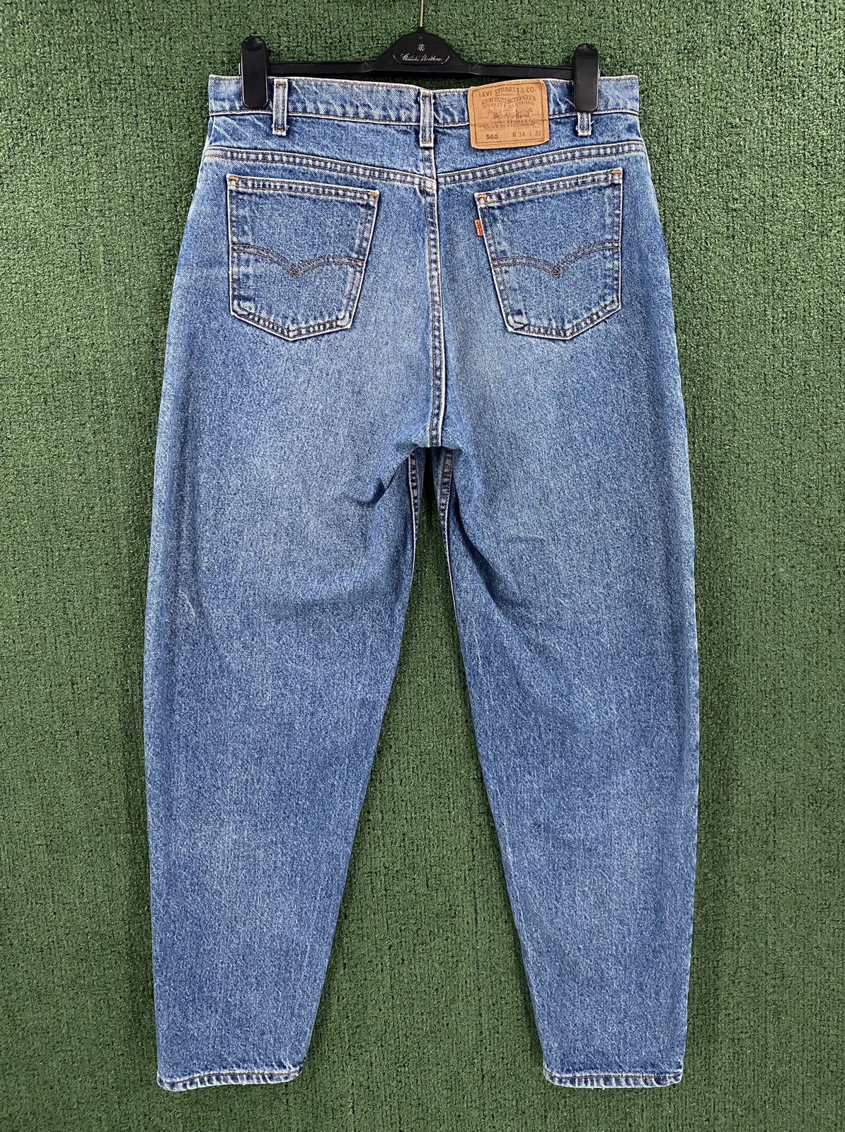 Levi's VTG Levi's 560 Orange Tab Tapered Whiskers Jeans Mens 34x30 Size US 34 / EU 50 - 4 Thumbnail