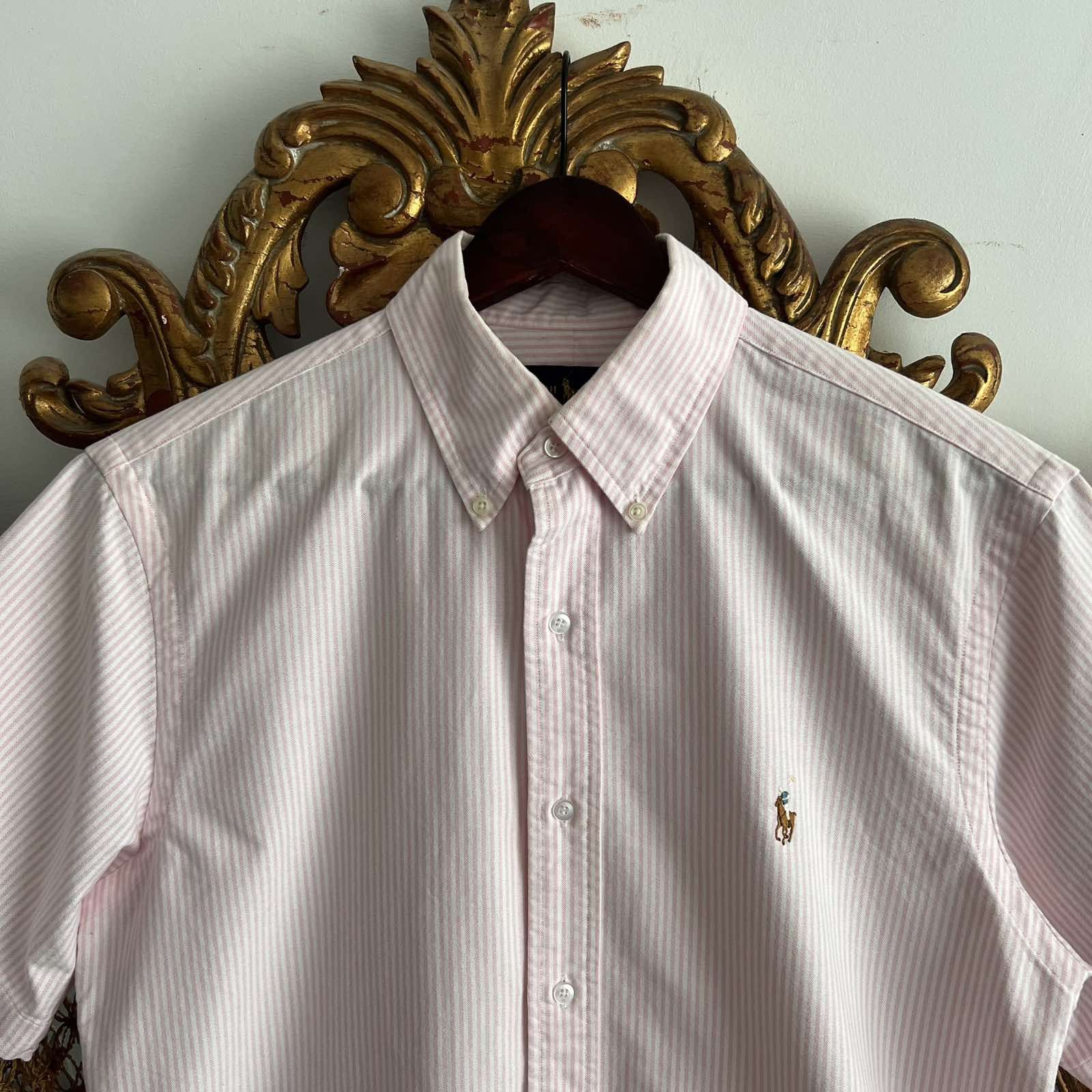 Polo Ralph Lauren Polo Ralph Lauren Pink Short Sleeve Shirt Sz M Size US M / EU 48-50 / 2 - 3 Thumbnail