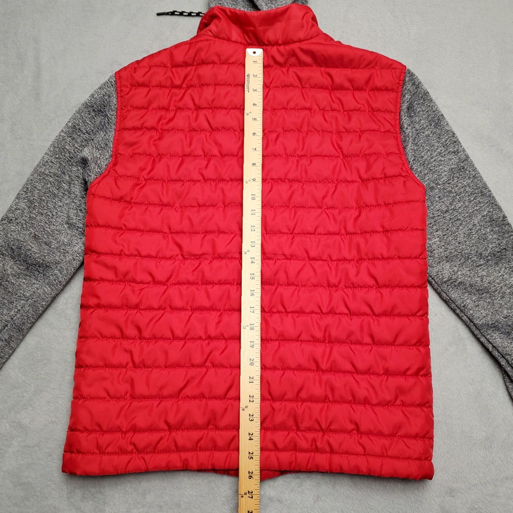 Ecko Unltd. VINTAGE Ecko Unltd Puffer Hoodie Jacket Mens Small Red Gray Hooded Zip Full Zip Casual Skate Outdoor Fleece Size US S / EU 44-46 / 1 - 7 Thumbnail