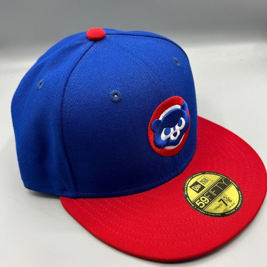 New Era Chicago Cubs Hat Men 7 5/8 59Fifty New Era Fitted Cap New Size ONE SIZE - 3 Thumbnail