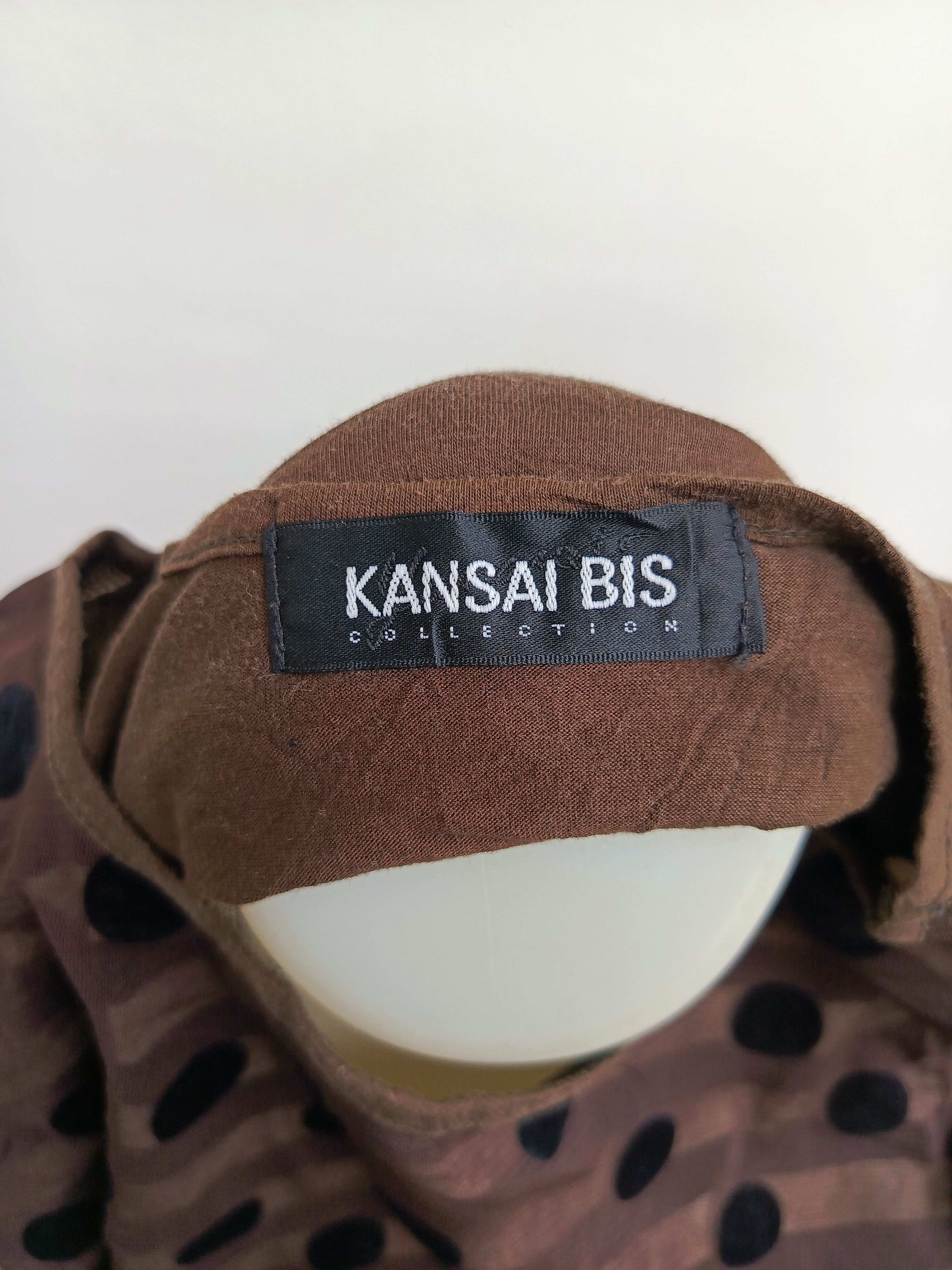 Kansai Yamamoto Kansai Bis Yamamoto Designer Polka Dot 3/4 Sleeve Shirt Size M / US 6-8 / IT 42-44 - 6 Thumbnail