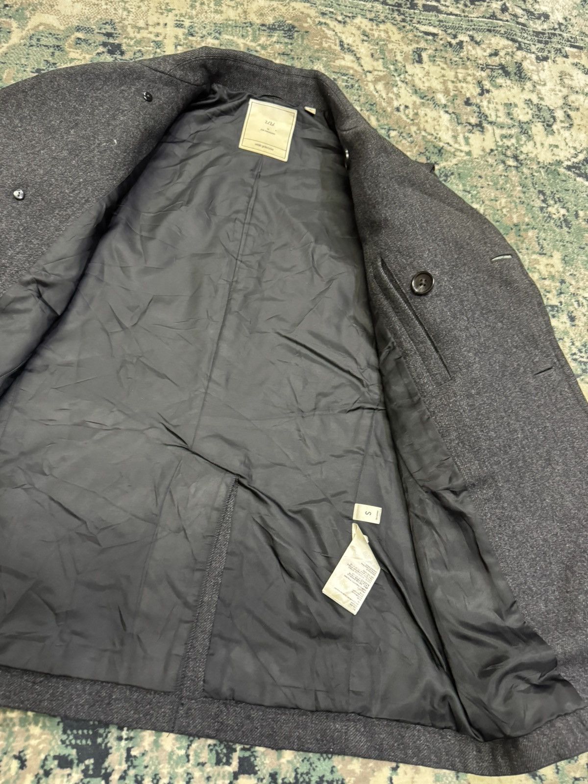 Jun Takahashi × Undercover × Uniqlo UNIQLO X UNDERCOVER DOUBLE BREASTED PEA COAT WOOL MIX JACKET Size US S / EU 44-46 / 1 - 8 Thumbnail
