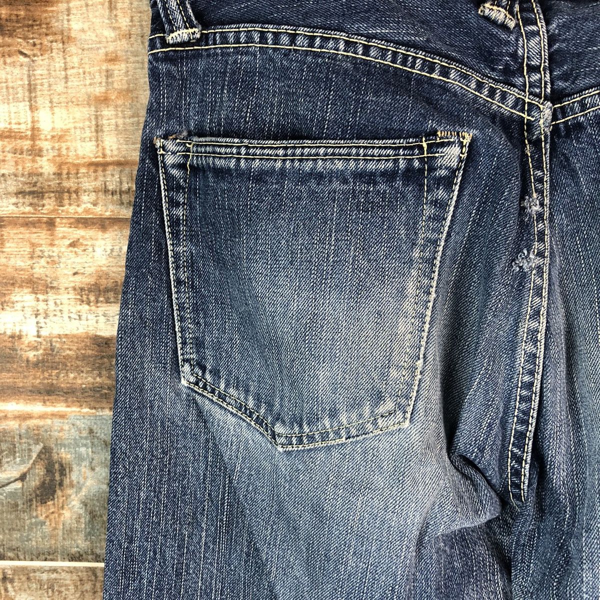 Eternal DL Eternal Blue Distressed Denim Pants #C143 Size US 29 - 15 Thumbnail