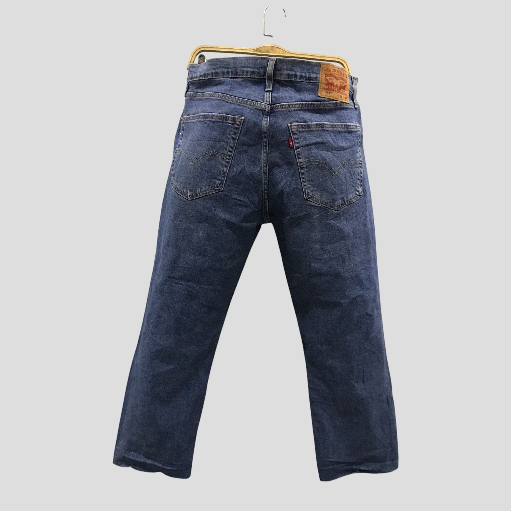 Levi's Levi's 511 Slim Fit Medium Wash Blue Jeans Size US 36 / EU 52 - 2 Thumbnail