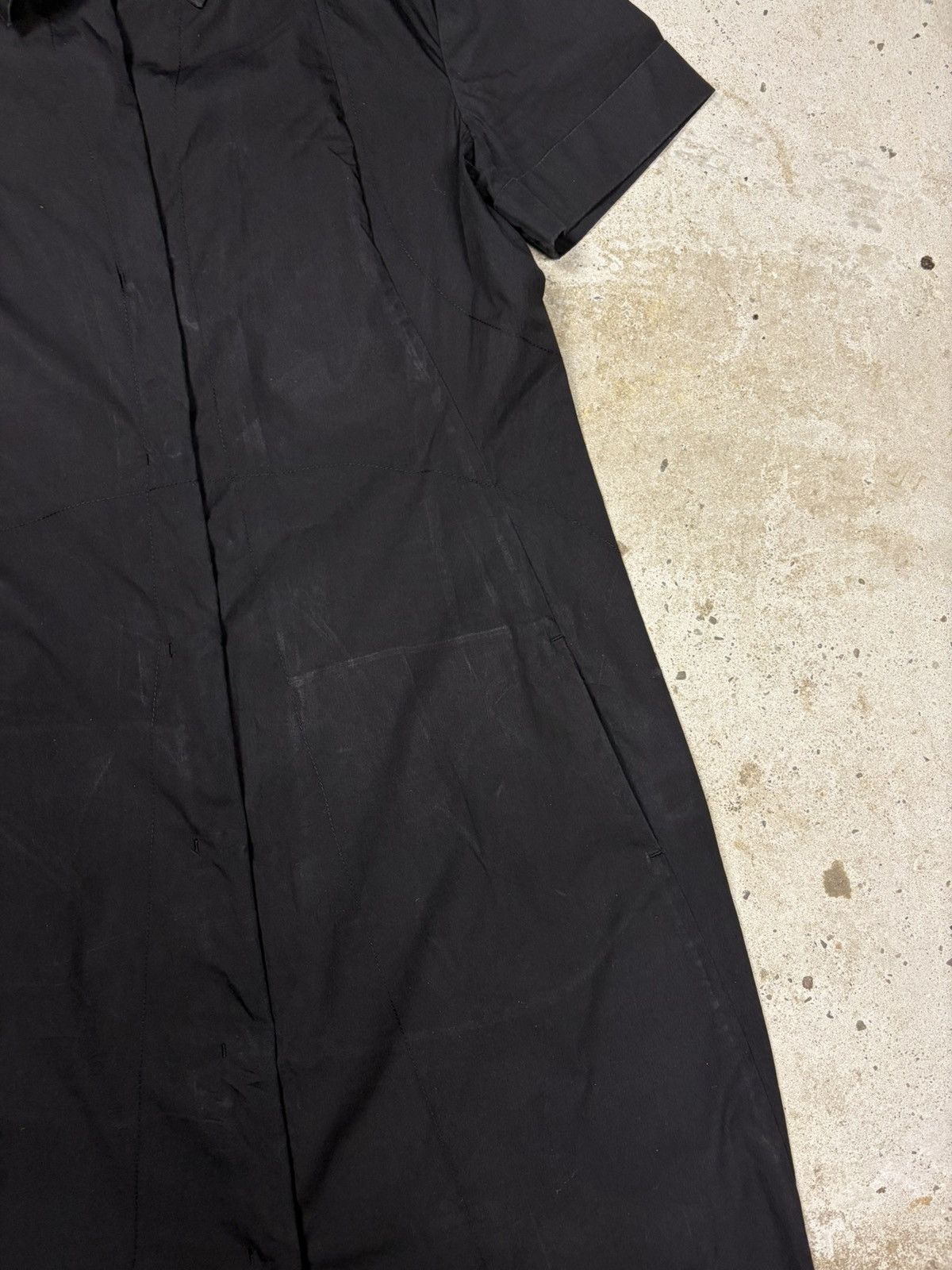 Jil Sander Jil Sander Black Shirtdress Midi Button Up Size XS / US 0-2 / IT 36-38 - 8 Thumbnail