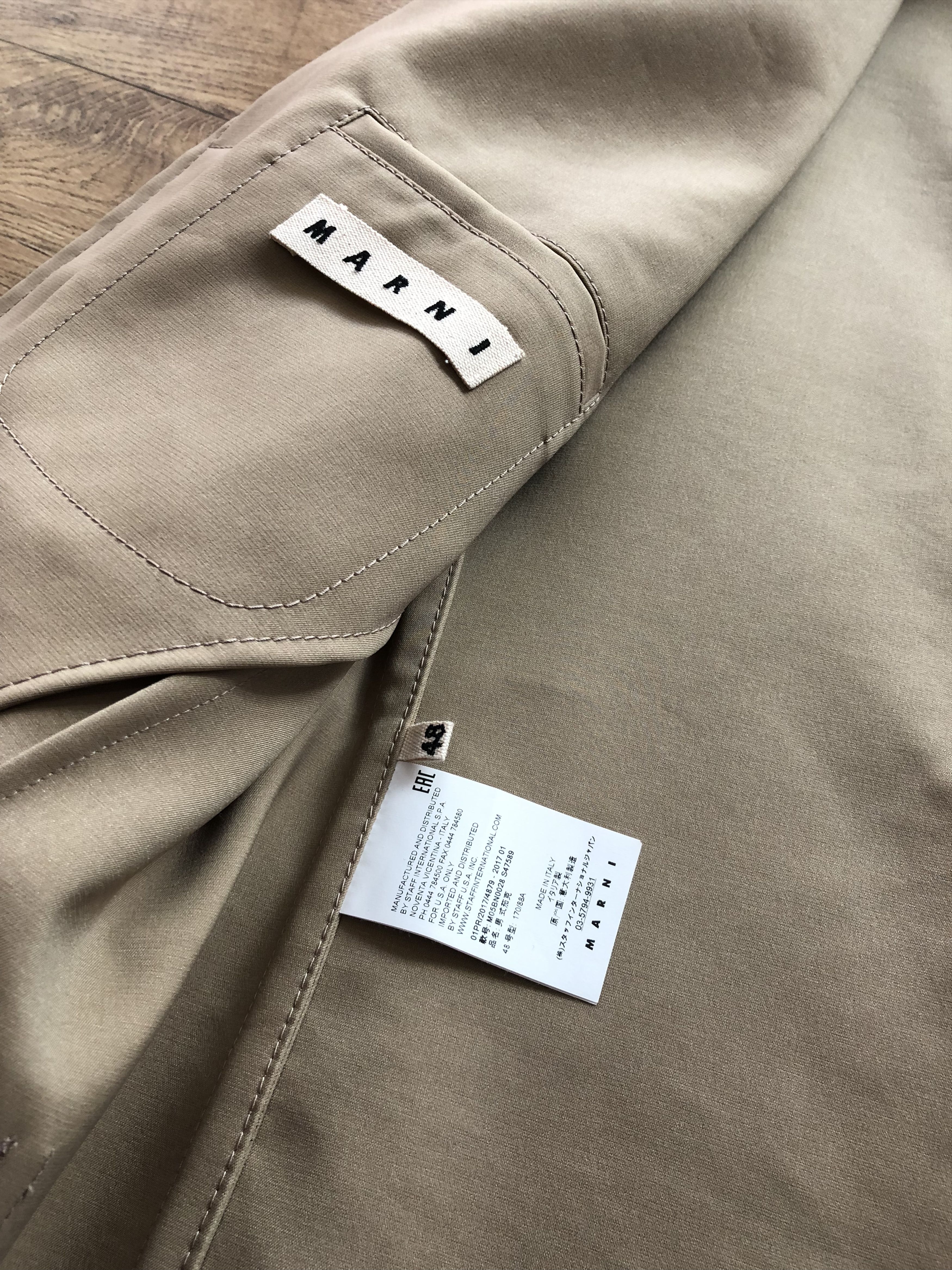 Marni MARNI Velcro Slit Collection Jacket Size 48L - 10 Thumbnail