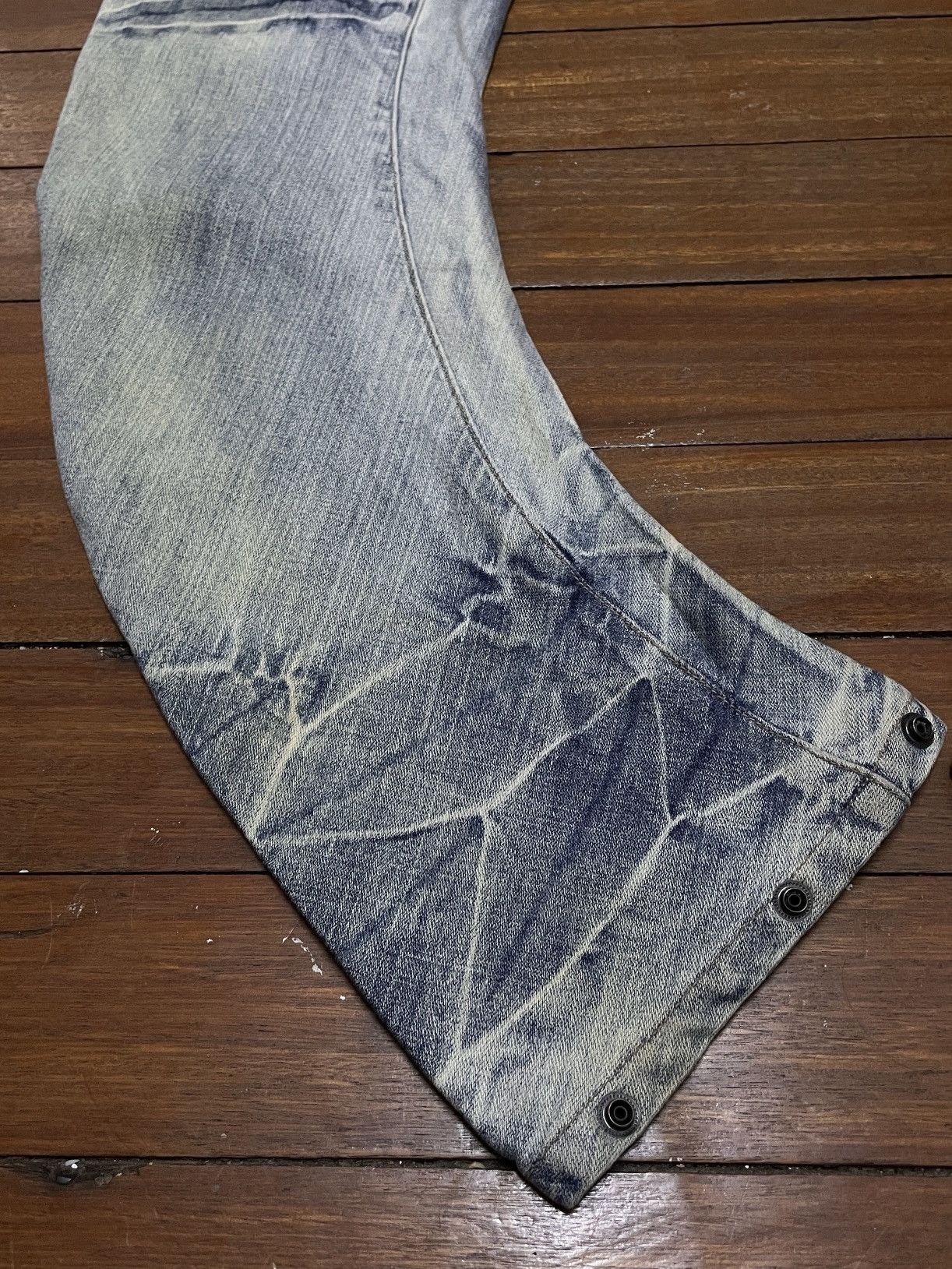 If Six Was Nine Very Rare Vintage Japanese Brand PPFM Curve Jeans 1990s Size US 31 - 7 Thumbnail
