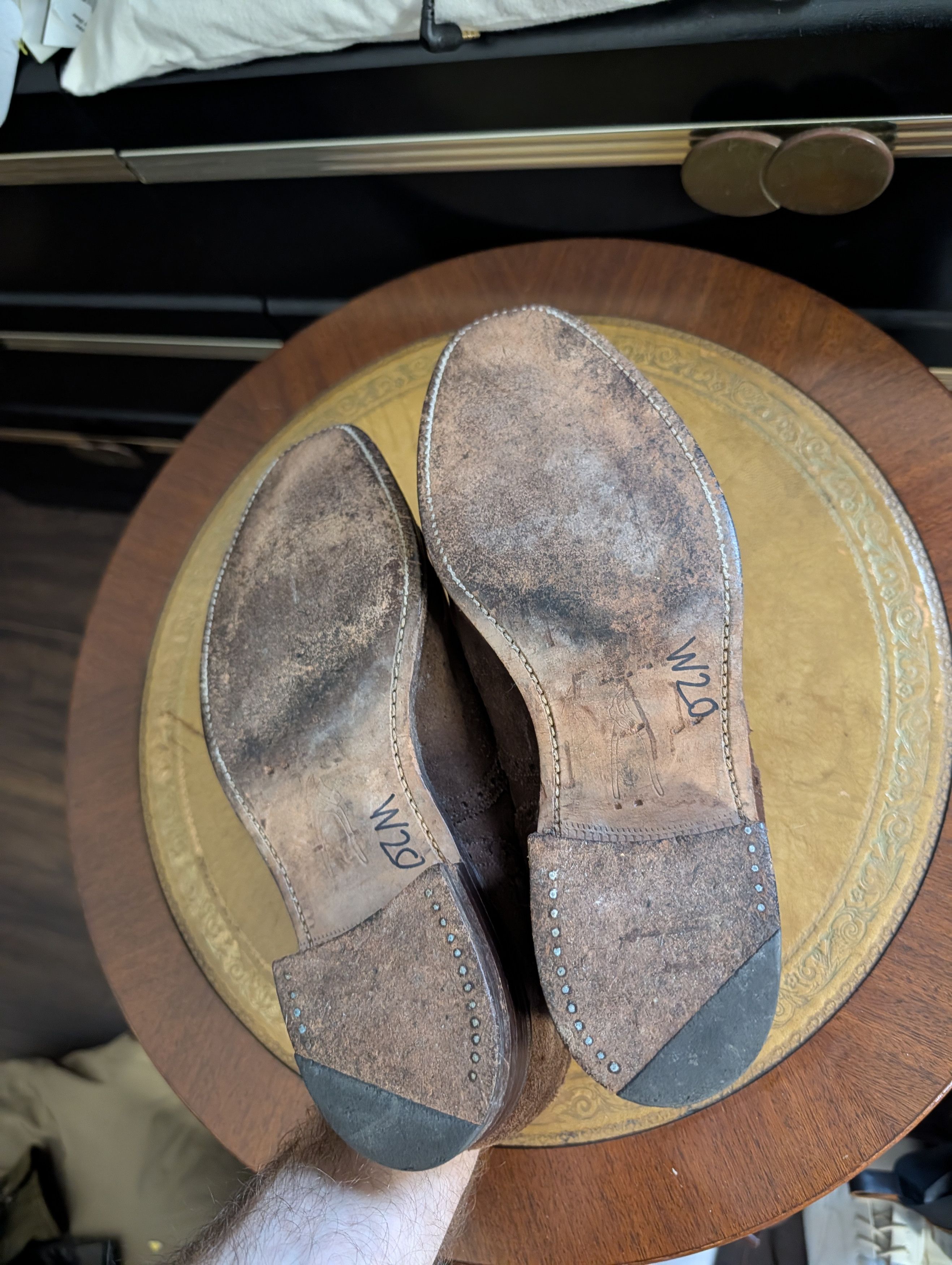 Knightsbridge ALAN MCAFEE Brown suede leather brogues England 8.5 Size US 8.5 / EU 41-42 - 7 Thumbnail
