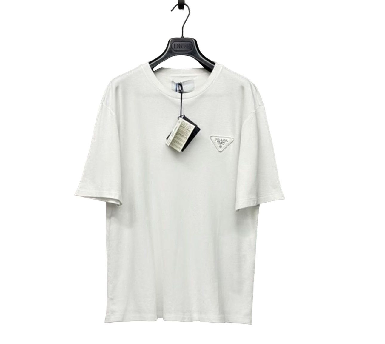 Prada Prada Triangle Logo Plaque T-Shirt Size L Size US L / EU 52-54 / 3 - 1 Thumbnail