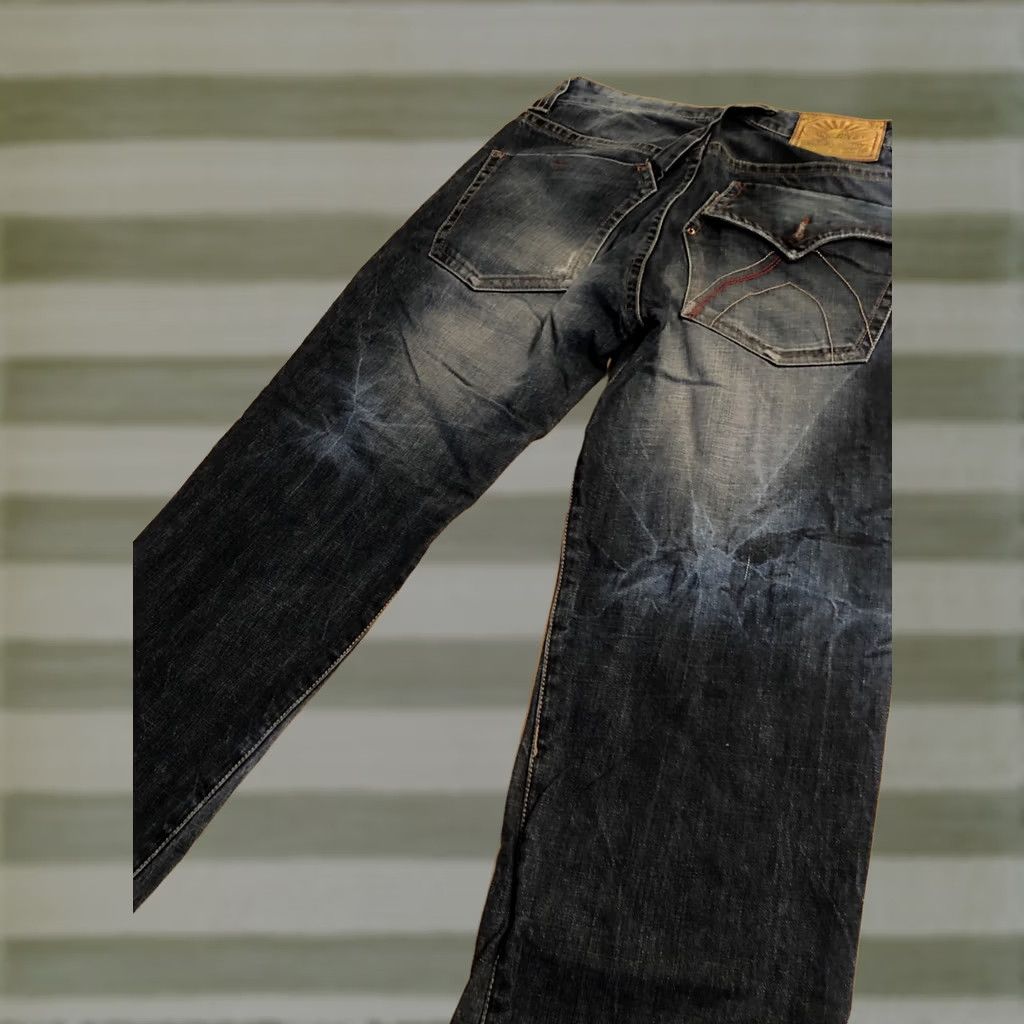 Vintage VINTAGE Buckaroo Jeans Regular Women Flared Jeans Dark Wash 80s 90s Distressed 30x27 100% Cotton Denim Zip Pockets Daily Easy Care Size 30" / US 8 / IT 44 - 1 Thumbnail
