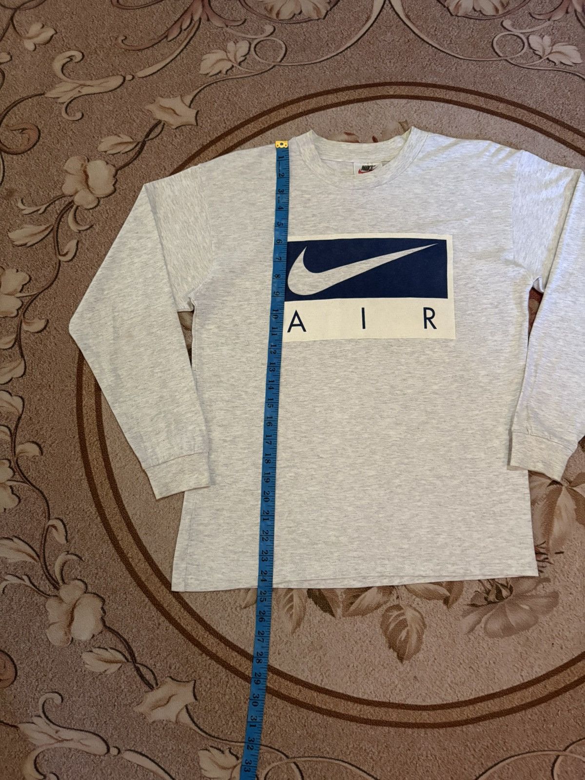 Nike Vintage Y2k NIKE AIR Big Swooh Long Sleeve T-Shirt Size US S / EU 44-46 / 1 - 12 Thumbnail