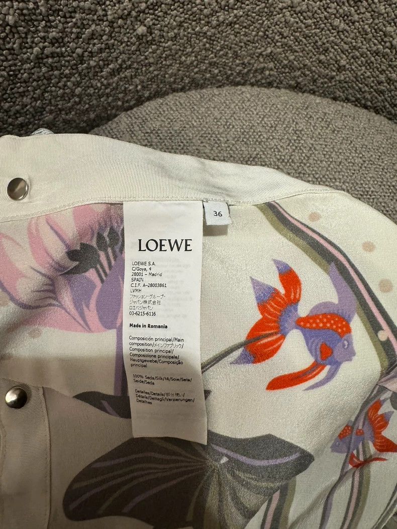 Loewe LOEWE A half-length dress made of mulberry silk Size 24" / US 00 / IT 34 - 5 Thumbnail