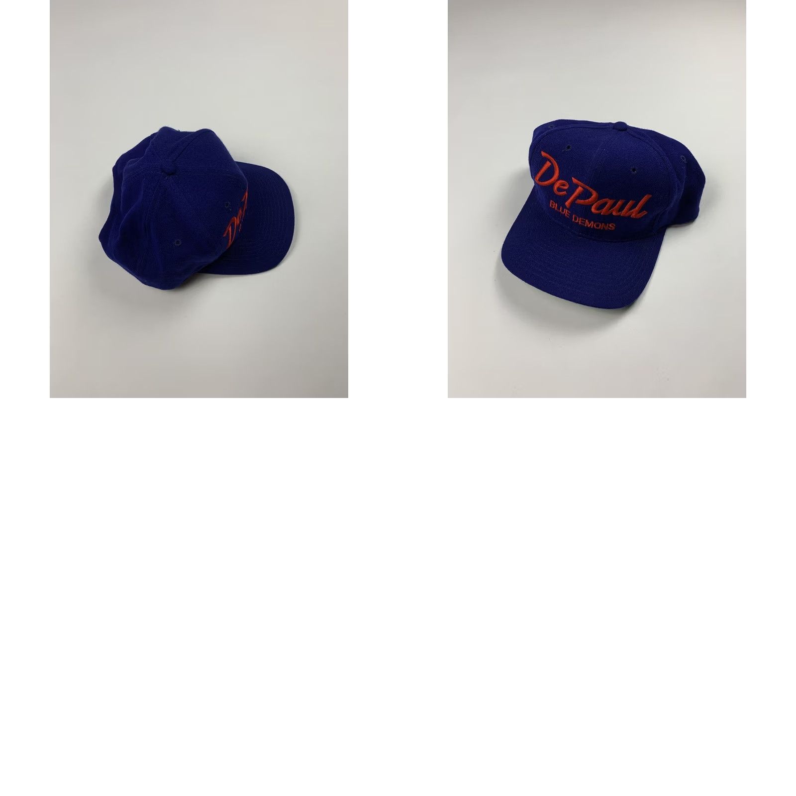 Sports Specialties VINTAGE DePaul Blue Demons Chicago Sports Specialties Wool Script Hat Cap Vtg Size ONE SIZE - 8 Thumbnail