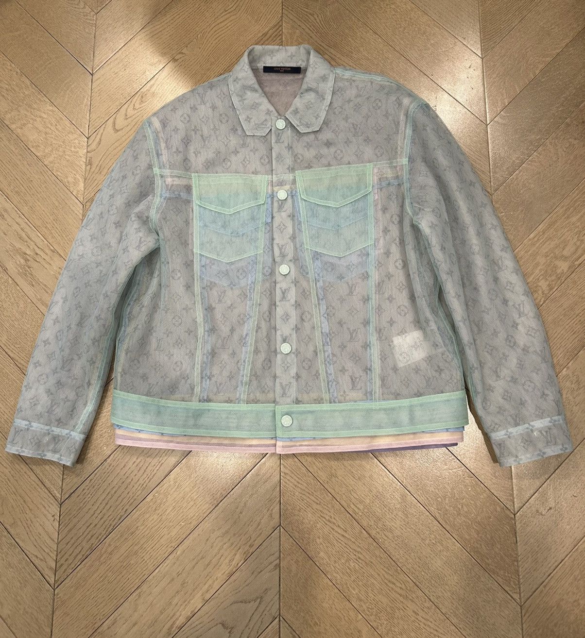 Louis Vuitton MULTICOLOR TULLE DENIM JACKET Size US S / EU 44-46 / 1 - 1 Thumbnail
