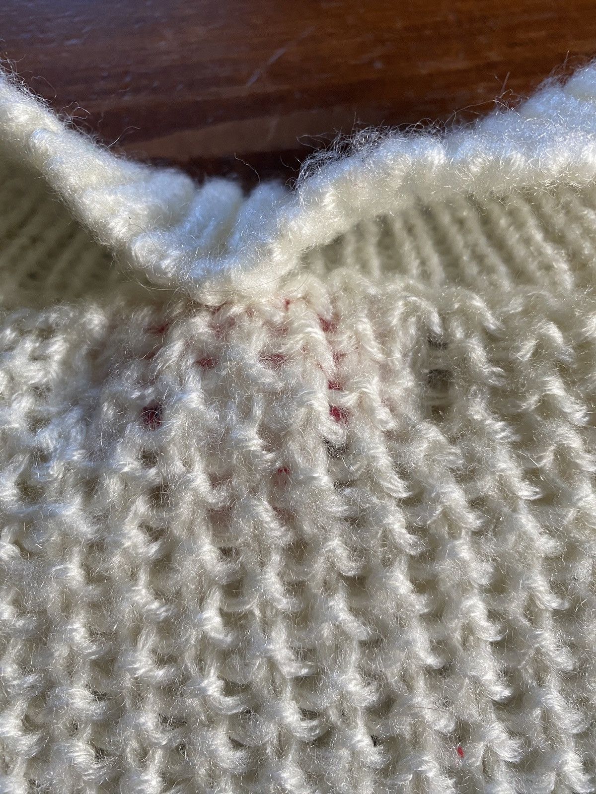 Vintage Vintage 80’s Crop Style Cream Cable Knit Polo Sweater Size M / US 6-8 / IT 42-44 - 15 Thumbnail
