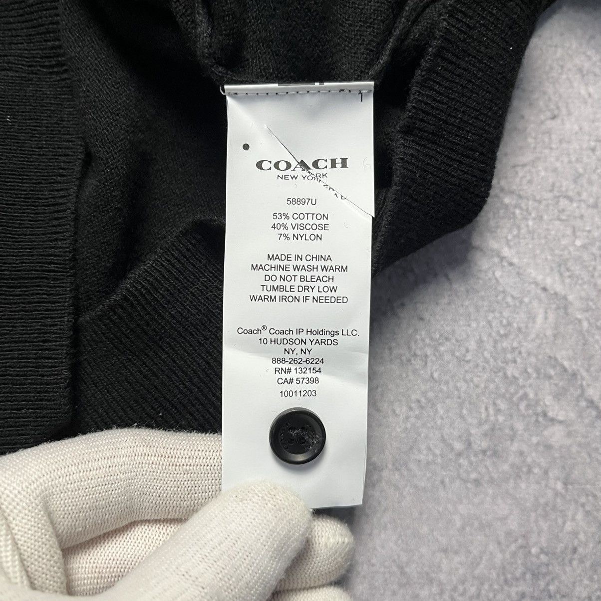 Coach Coach Black Cardigan Sweater Streetwear Luxury Designer Size S / US 4 / IT 40 - 7 Thumbnail