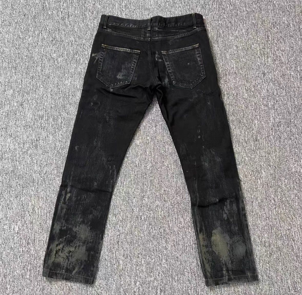 Saint Laurent Paris Saint Laurent Paris Saint Laurent Paris 14SS Oil Stained a Size US 29 - 3 Thumbnail