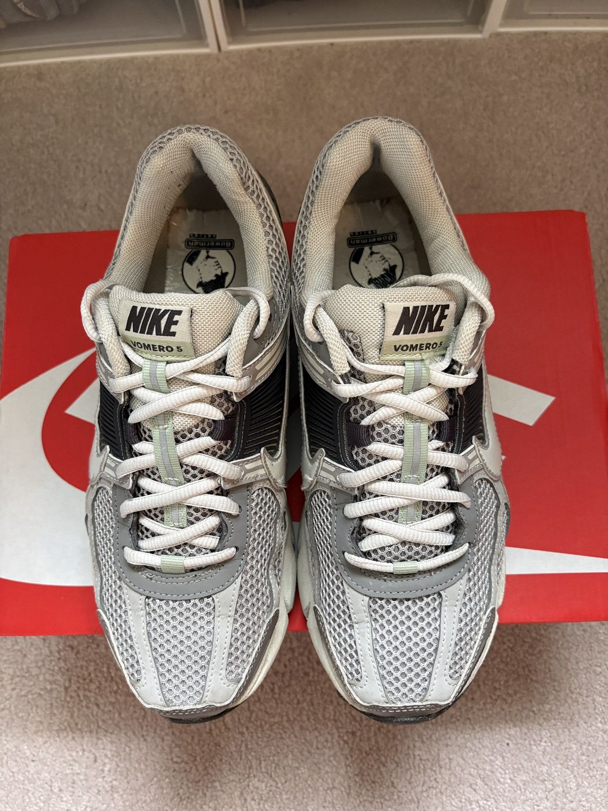 Nike Mens 8 - Nike Zoom Vomero 5 Cobblestone Gray Size US 8 / EU 41 - 4 Thumbnail