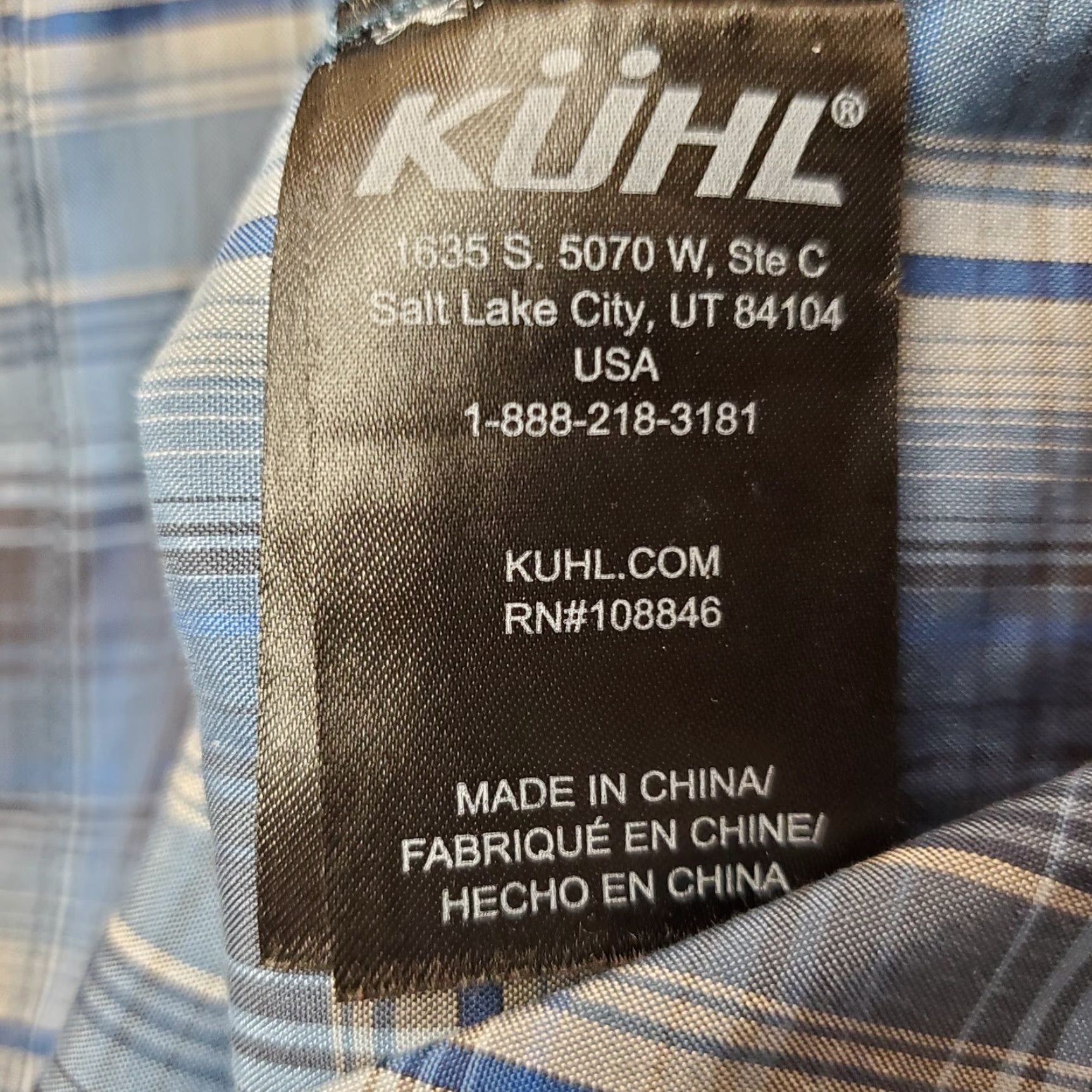 Vintage Kuhl Shirt Mens M Blue Plaid Eluxur 100% Polyester Short Sleeve Outdoors Shirt Size US M / EU 48-50 / 2 - 6 Thumbnail