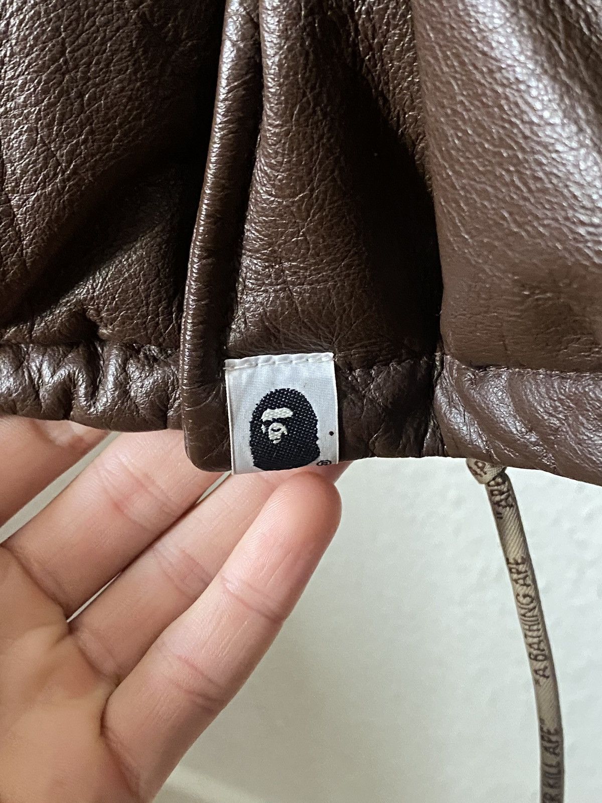 Bape Bape Leather M-65 Down Jacket Size US L / EU 52-54 / 3 - 4 Thumbnail