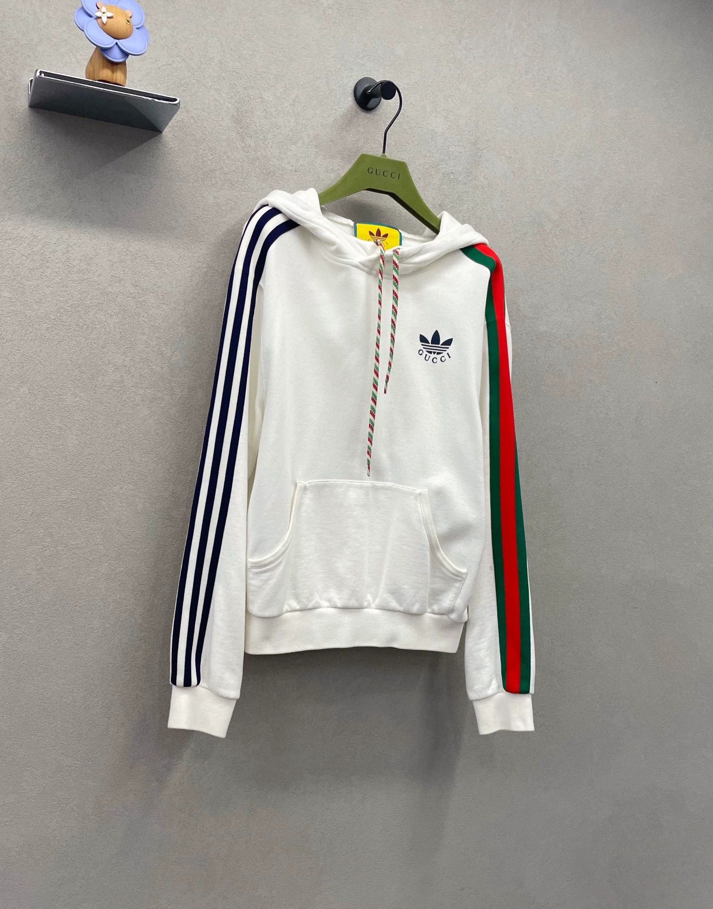 Gucci gucci x adidas white hooded sweatshirt Size US XS / EU 42 / 0 - 3 Thumbnail