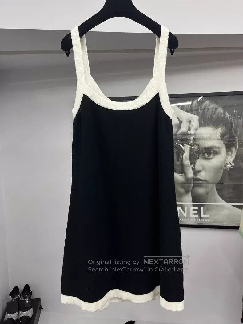 Chanel Chanel Black and white colour-blocked strap dress Size S / US 4 / IT 40 - 3 Thumbnail