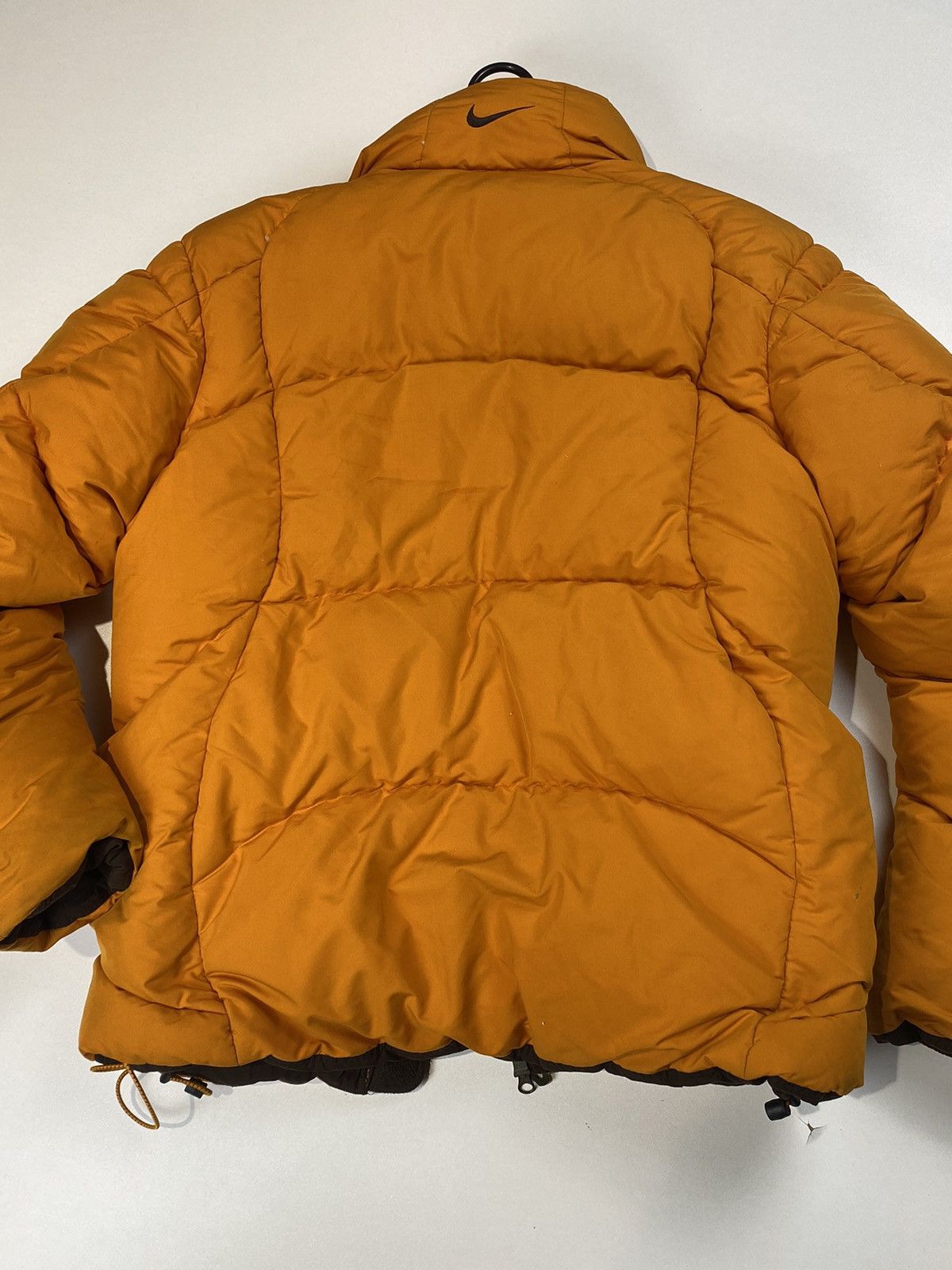 Nike orange small logo padded jacket sale