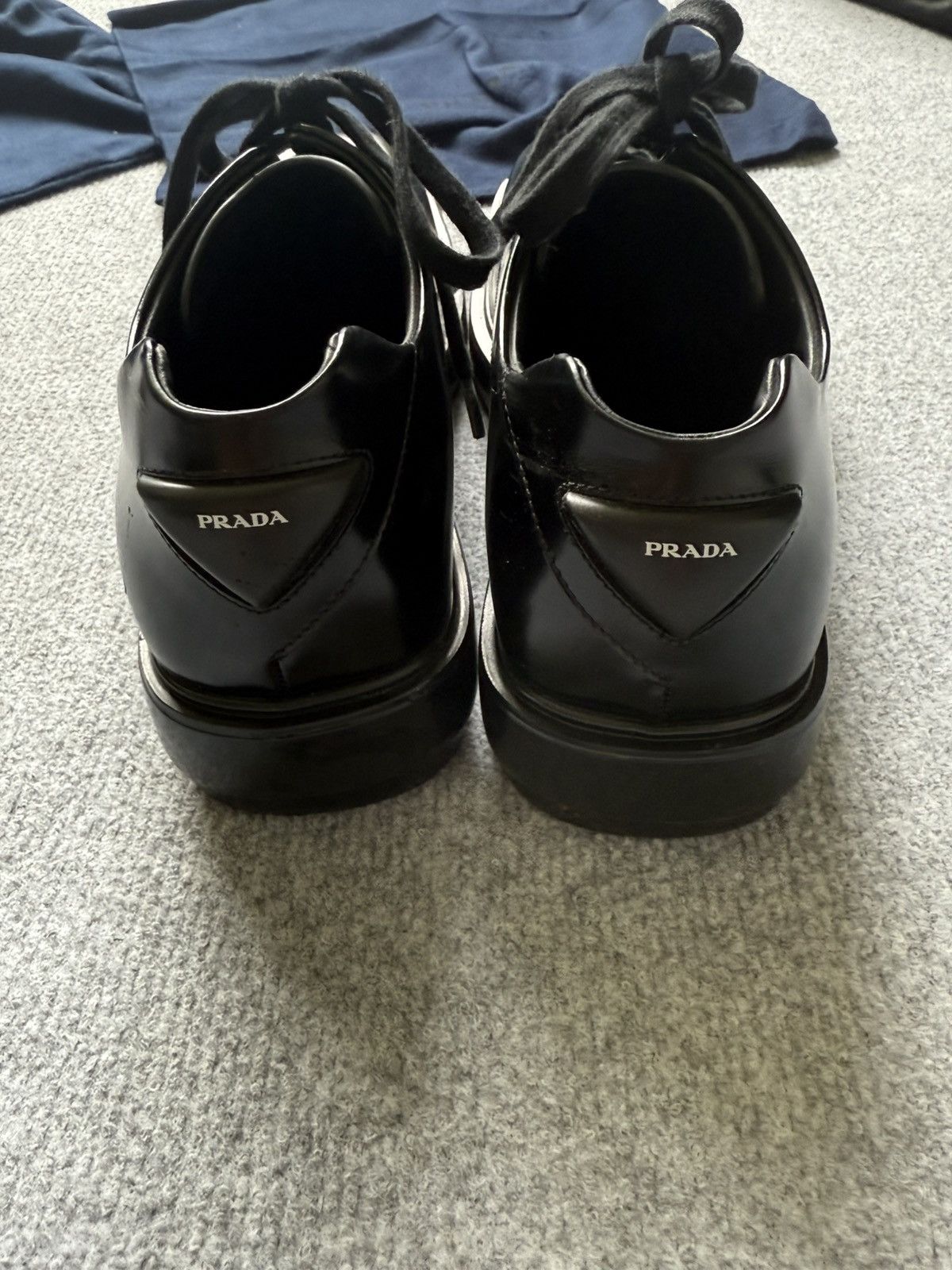 Prada Brushed Leather Derby Size US 6.5 / EU 39-40 - 6 Thumbnail