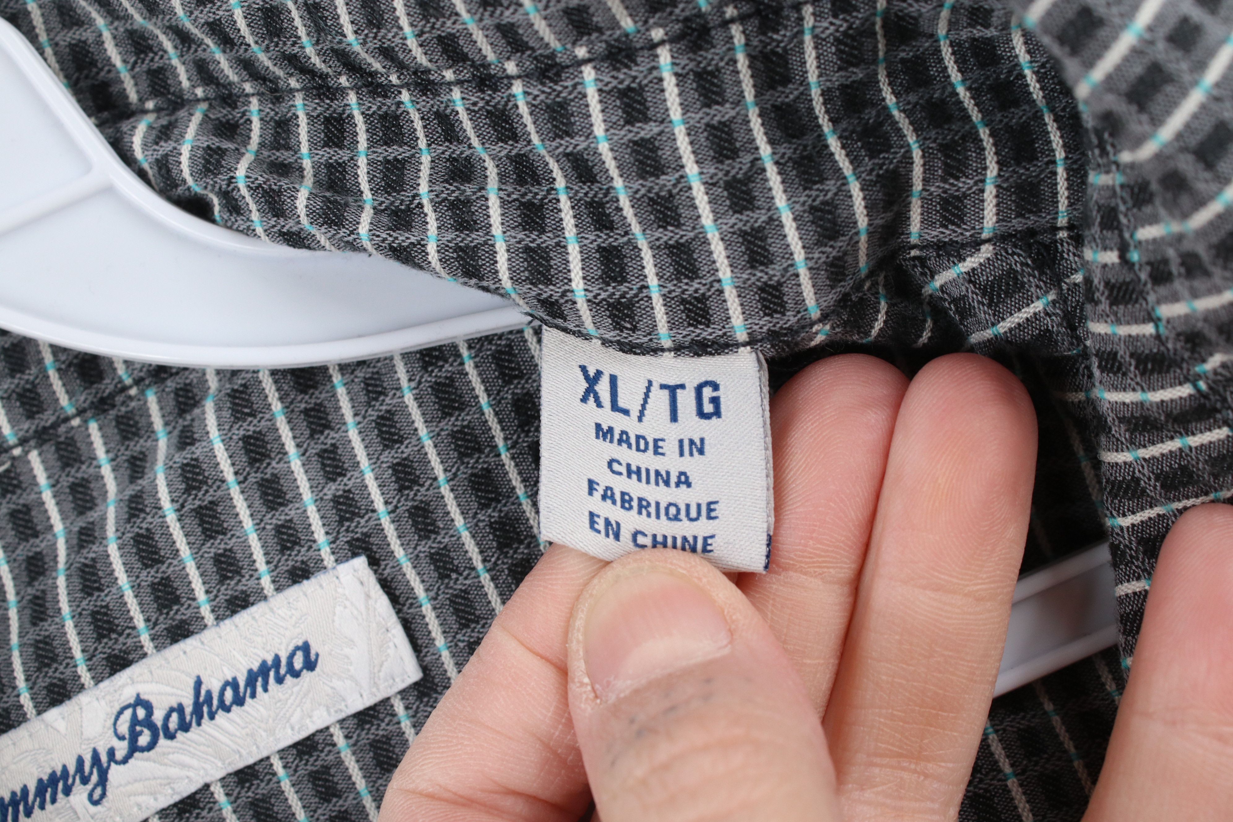 Tommy Bahama × Vintage Vintage Tommy Bahama Geometric Blend Collared Button Shirt Size US XL / EU 56 / 4 - 8 Thumbnail