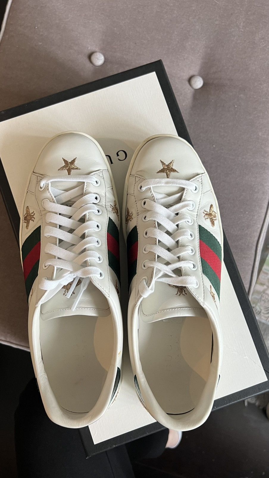 Gucci Bee ace sneaker Size US 7 / EU 40 - 3 Thumbnail