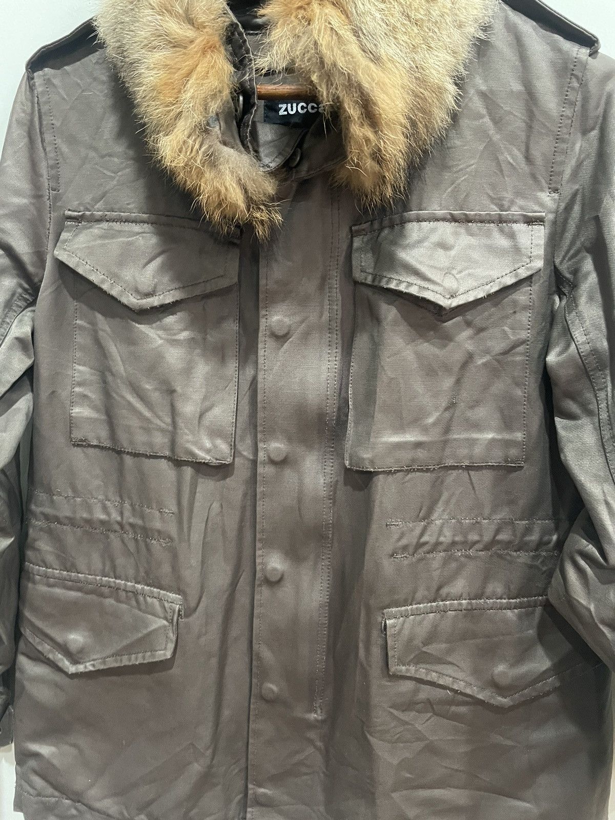 Zucca Zucca A/W 2008 Fur Neck Jacket Size S / US 4 / IT 40 - 3 Thumbnail