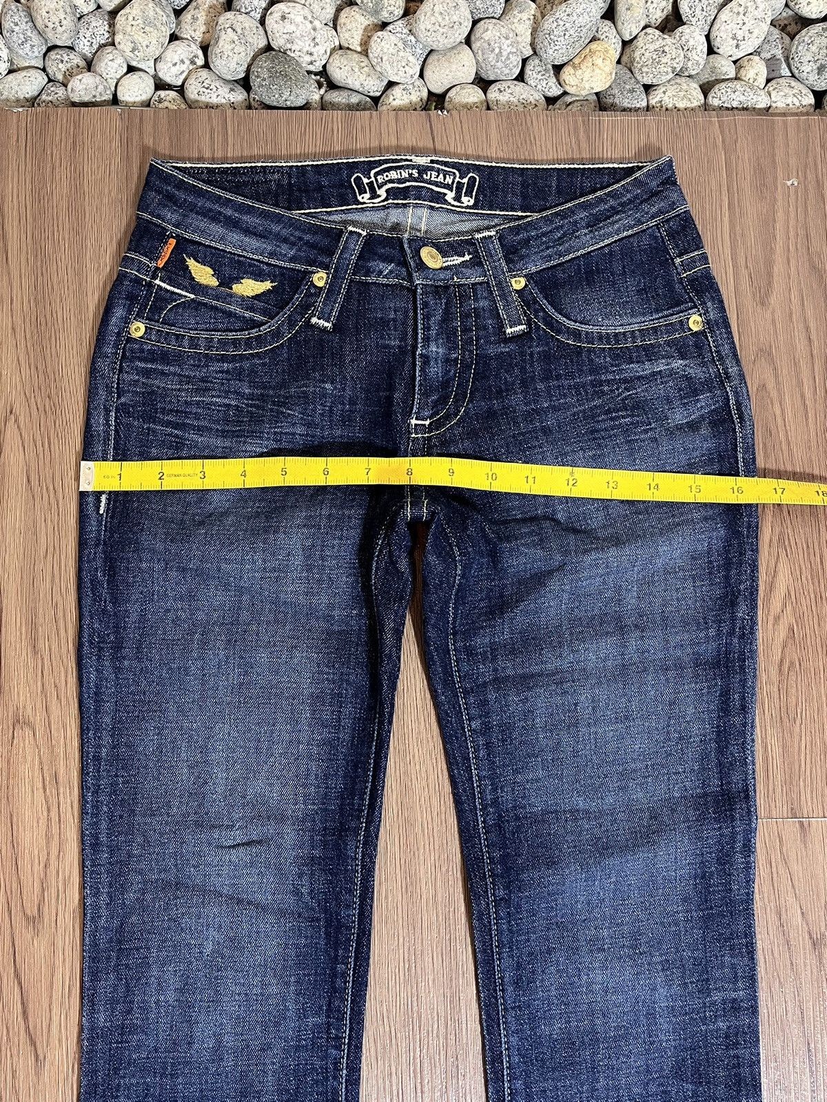 Robins Jeans Robins Jeans Y2K gold studded wing emboirdery Size US 27 - 12 Thumbnail