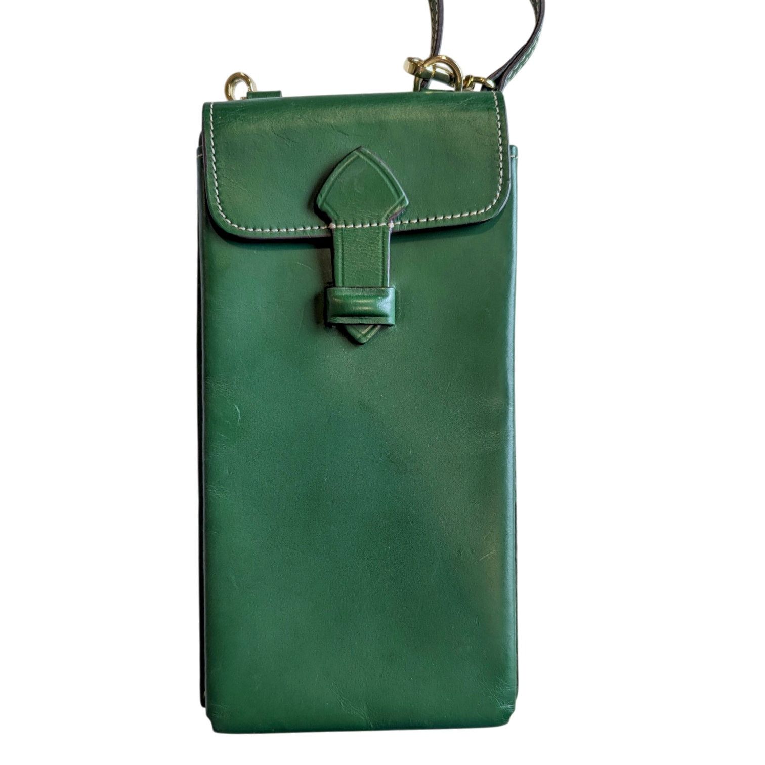 Other Ann Mashburn Green Leather Cell Phone Bag Crossbody Size ONE SIZE - 7 Thumbnail