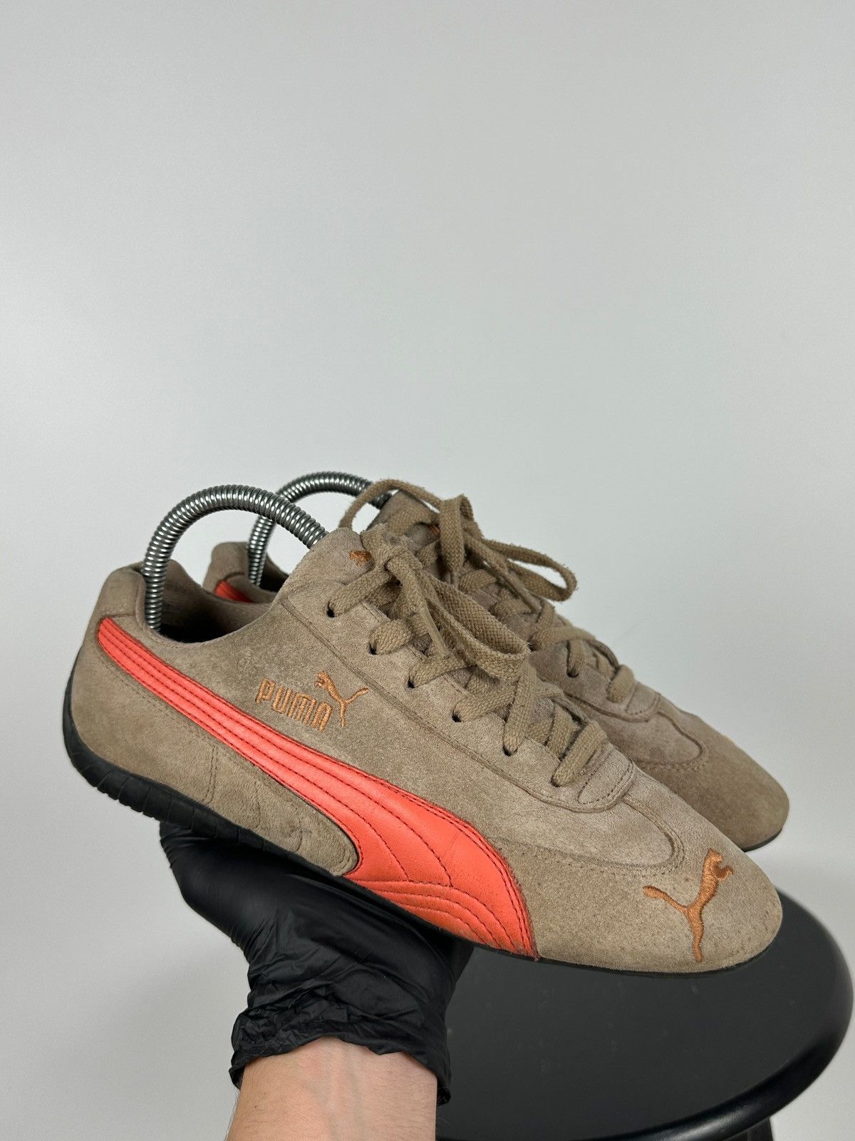 Puma Vintage Puma Speedcat Sand Suede/Leather Y2K Sneakers Size US 9 / IT 39 - 1 Thumbnail